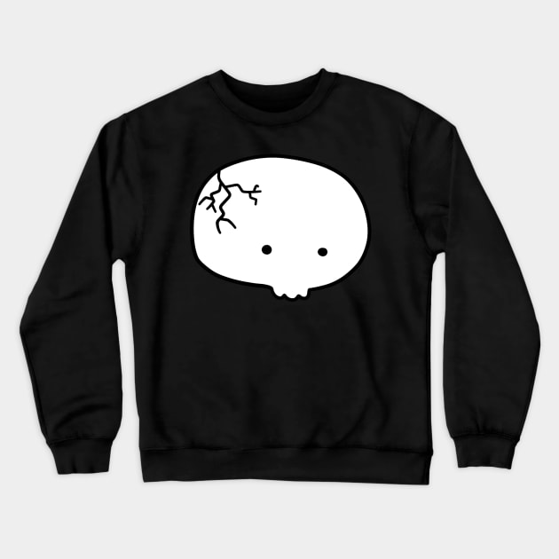 Skull Blob Crewneck Sweatshirt by saradaboru